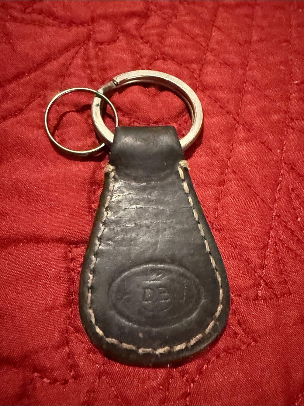Dooney & Burke brown key ring